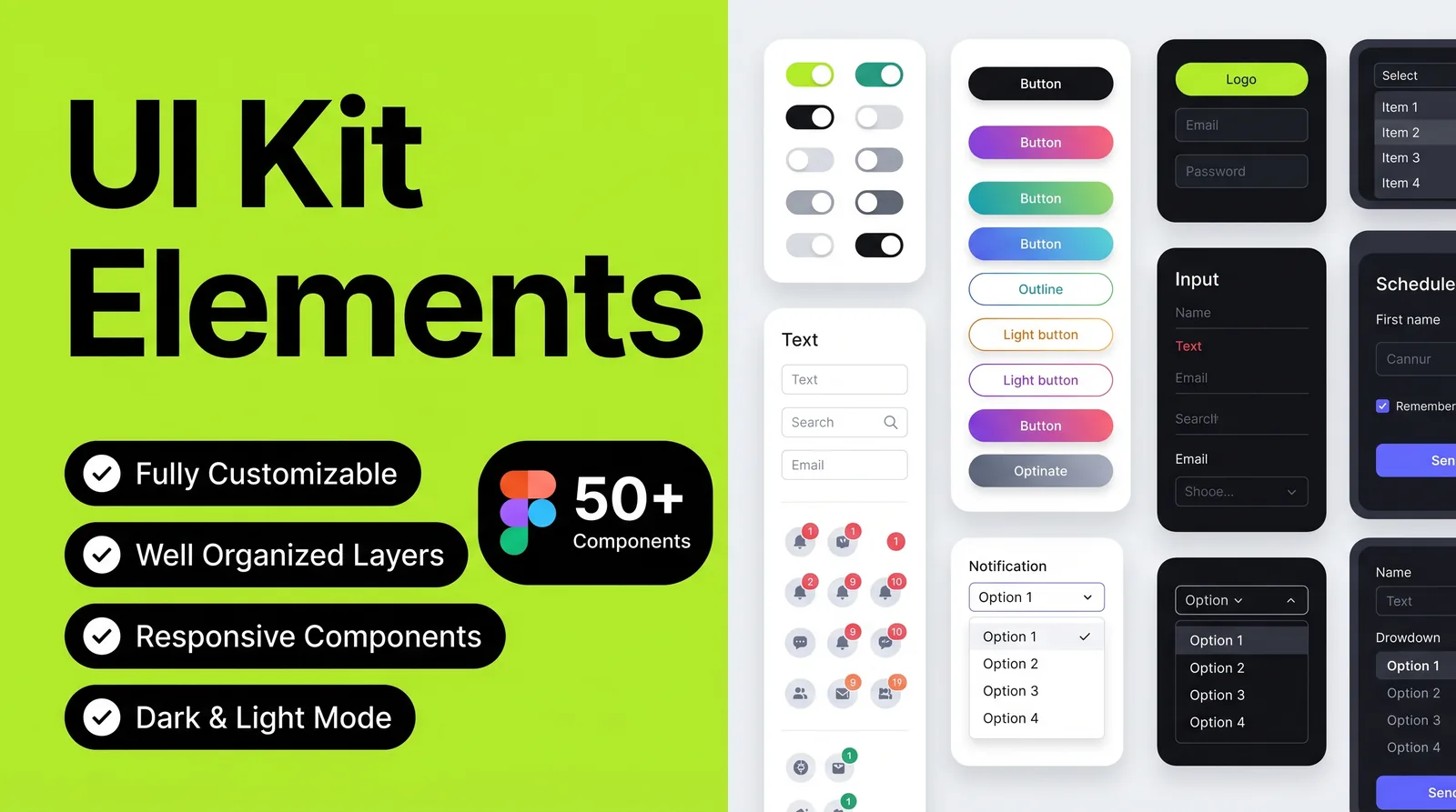 Essential UI Elements Kit showcase