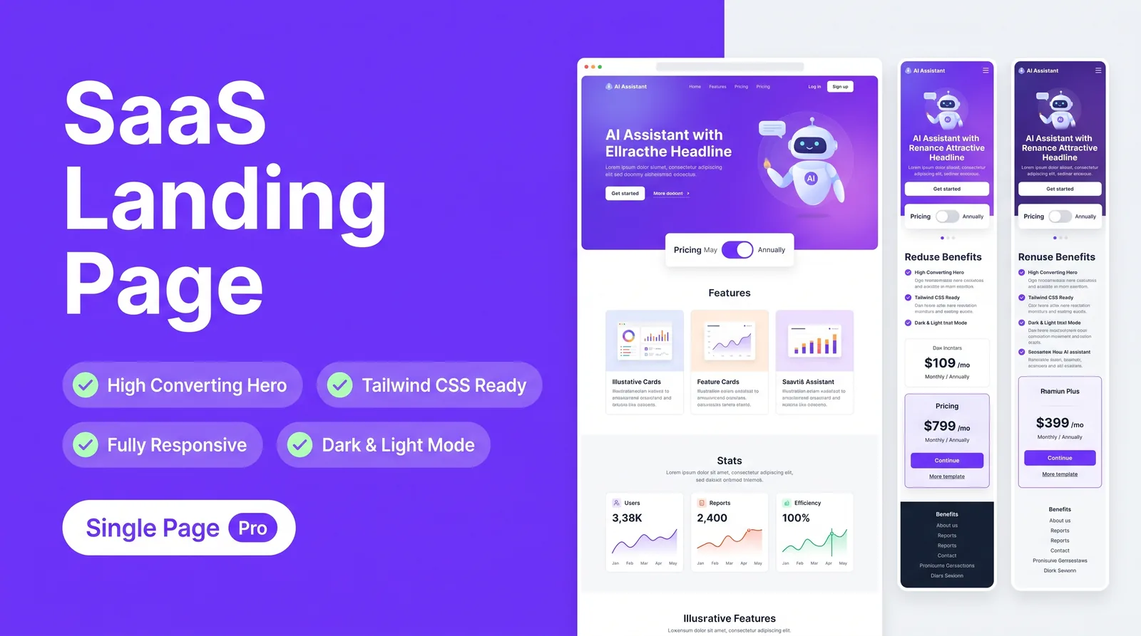 Single Landing Page Pro showcase