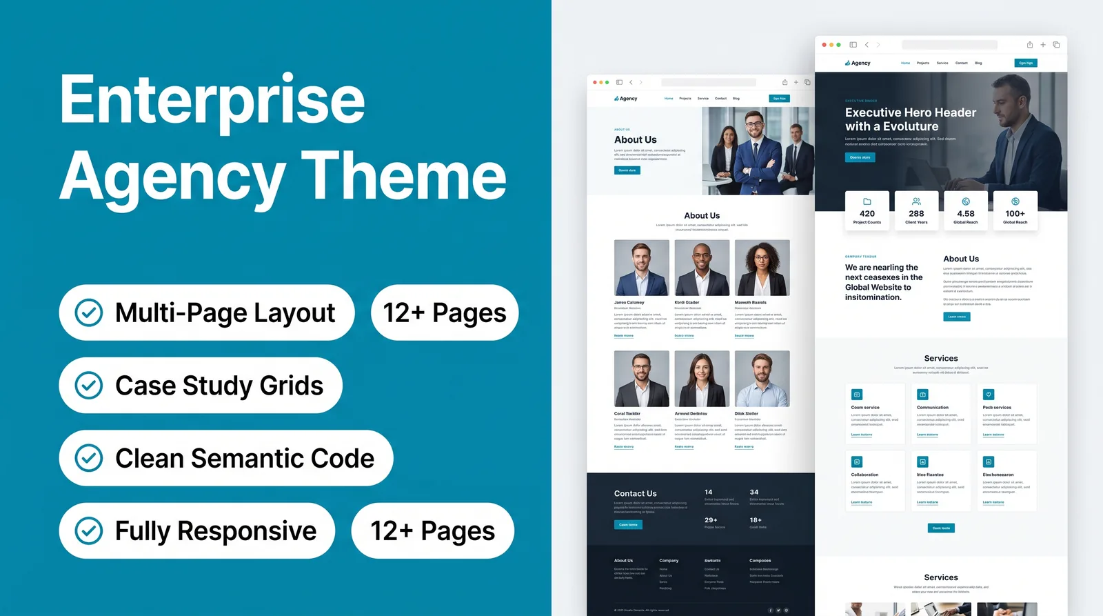 Enterprise Multi-Page Agency showcase